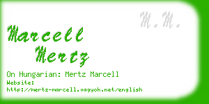 marcell mertz business card